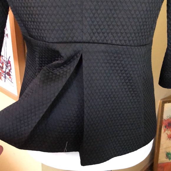 ANN TAYLOR Size 6 Diamond Quilted Classic Snapfront Blazer Lightweight $168 NEW - Picture 9 of 16